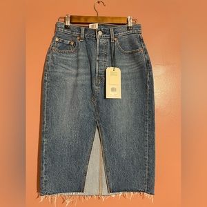 Levi’s High Rise Deconstructed Skirt